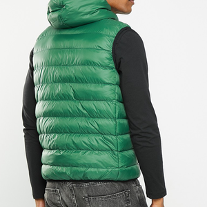 Veste en jean de haute qualité avec logo personnalisé pour hommes avec col montant et option logo à l'avant tenue décontractée d'hiver de couleur unie - Product Image 2