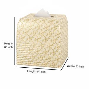 Boîte à mouchoirs rectangulaire en métal de qualité supérieure, couleur grise, avec couvercle en bambou naturel, élégant distributeur de serviettes pour la maison - Product Image 4