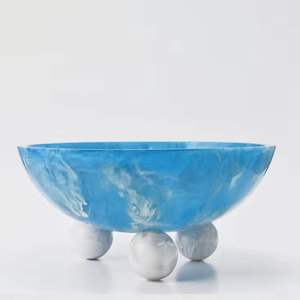 ชามเสิร์ฟอาหารทำจากเรซิ่นขนาดและรูปร่างที่กำหนดได้เองซุปอาหารสลัดชามเสิร์ฟที่บ้านและงานแต่งงาน - Product Image 1