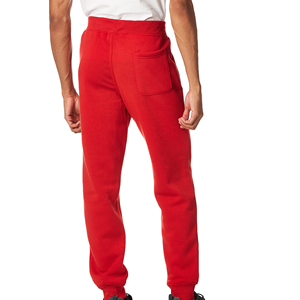 Pantalones de chándal de gimnasio de color rojo personalizados para hombres Nuevo logotipo Pista deportiva Joggers Pantalones casuales de algodón de talla grande - Product Image 6