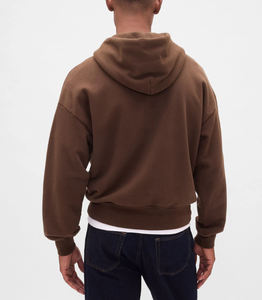 OEM/ODM Pull surdimensionné d'hiver unisexe de l'usine Polaire douce Streetwear Style Casual Hommes Femmes Coton Polyester Lourd - Product Image 2