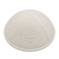 Kippa en lin beige personnalisée, Kippot juif, Yarmulke avec broderie personnalisée du nom et des initiales, impression intérieure pour mariage, Bar Mitzvah