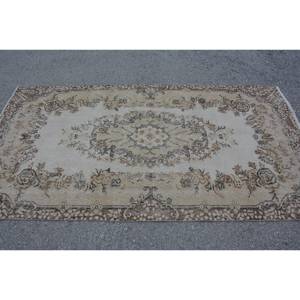 พรมขนกระต่ายปลอมแบบดั้งเดิมขนกระต่ายขนเฟอร์พรมตุรกีสีน้ำตาล3.8x7.2ft วินเทจแบบดั้งเดิมพื้นที่ขนาดใหญ่รูปสี่เหลี่ยมผืนผ้าการเย็บปะติดปะต่อกันดีไซน์ขนเฟอร์ขนกระต่าย - Product Image 3