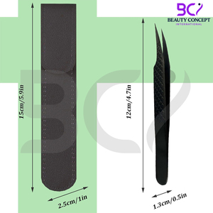 Lash Tweezers for Eyelash Extensions, Pointed Craft Lash Tweezers for Women Lash Extension Grafted Tweezers - Product Image 3