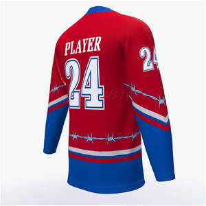 Jersey de hockey sobre hielo sublimado equipo barato personalizado jersey de hockey sobre hielo de hombre tamaño adulto hecho a medida - Product Image 4