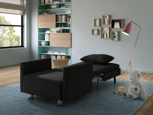 EVERGREENWEB Single Sofa Bed 80 cm – Made in Italy, Convertible Chair Bed with Mattress, Space Saving Foldable Sofa Bed EDITH - Product Image 6