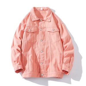 Nouvelle veste en jean printemps-automne pour homme, couleur unie, coton, décontractée, streetwear, hip-hop, coupe vintage, coupe ample, coupe-vent, respirante - Product Image 5