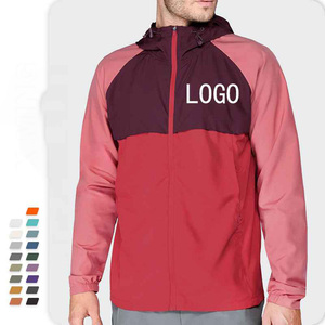 เสื้อกันลมกลางแจ้งน้ำหนักเบาสำหรับผู้ชายเสื้อแจ็กเก็ตกันน้ำสำหรับวิ่งแจ็คเก็ตโพลีเอสเตอร์ออกแบบได้เอง - Product Image 5