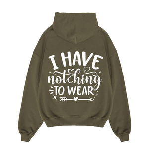 Sudadera con capucha de lana de invierno para adultos, ropa de calle de gran tamaño, hombro caído, logotipo impreso, sudaderas con capucha de talla grande para hombre - Product Image 2