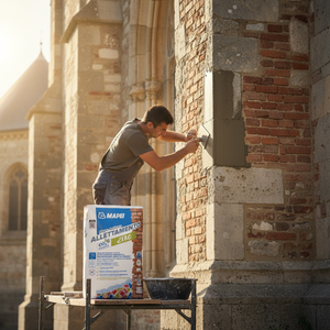 Mape-Antique Ecological 25 kg Masonry <b>Mortar</b> Yellow Tuff Color - Product Image 4