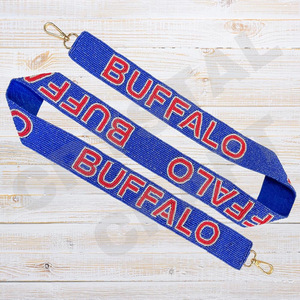 Buffalo personnalisé or blanc perles de rocaille sac sangles accessoires à la mode pour sac à main perlé sangle sac spécial pièces accessoires - Product Image 1