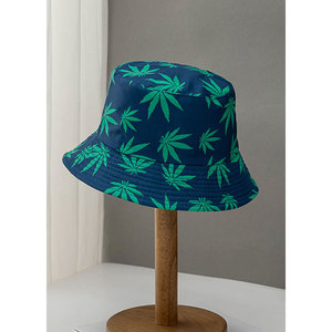 Best Selling Summer Bucket Hat New Fashionable Design Leopard <b>Leaves</b> Letters Customized Logo High Quality Casual Pattern Outdoor - Product Image 3