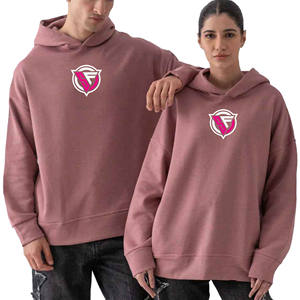 High Quality Eco-Friendly Women's Hoodies Custom Logo <b>Printing</b> Breathable Knitted Drop Shoulder Design for Winter Streetwear - Product Image 2