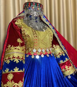 Ropa tradicional hecha a mano vestido afgano de alta calidad mejor Material afgano Vintage vestidos de mujer 0571 - Product Image 4