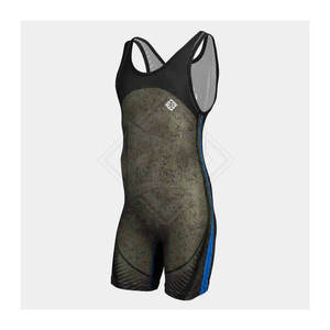 OEM Plus Size 100% Polyester Wrestling Singulet Personnalisé Nouveau Design Wrestling Singlets - Product Image 6