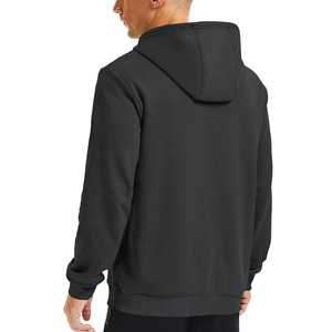 Top qualité personnalisé imprimé Logo pull noir lavage à l'acide 100% coton à capuche en plein air unisexe poids lourd hommes sweats à capuche - Product Image 4