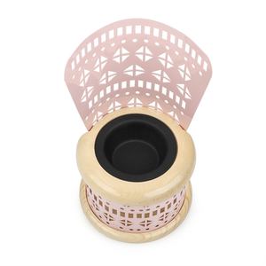 Elegant Laser Cut Design <b>Incense</b> Burner Geometric Lattice Pattern With Wooden Base <b>Cone</b> Dhoop Burner For Middle Eastern & Gulf - Product Image 3