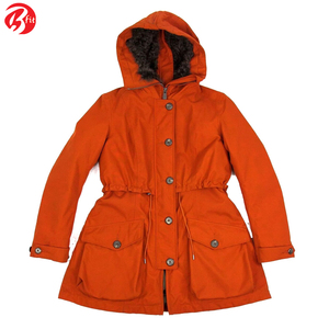 Cuello de piel para mujer Cómodo manga larga Buena calidad Ropa de mujer Temporada de invierno Chaqueta parka elegante - Product Image 2