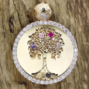 จี้เสน่ห์ของผู้ชายชุบทอง14K 3.50Ct เพชรโมอิสซาไนต์แท้สไตล์ฮิปฮอป - Product Image 1