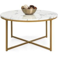 Luxueux élégant dessus en marbre blanc intérieur Rectangle café Table d'appoint moderne grand fer carré tuyau support or maison hôtel