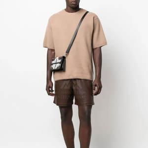 กางเกงขาสั้นหนังของผู้ชายกางเกงขาสั้นแฟชั่นระบายอากาศใส่สบาย - Product Image 2