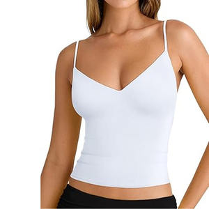 Débardeur pour femme col rond court à simple boutonnage Going Out Tops made By Dress Sports - Product Image 4