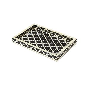 ชุดถาดขนม3ขนาดถาดเสิร์ฟอาหารทรงสี่เหลี่ยมผืนผ้าทำมือ - Product Image 4