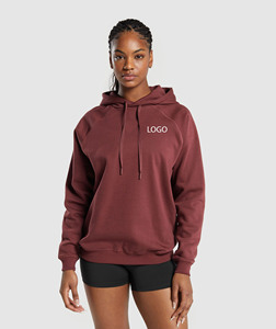 Sweat à capuche en coton biologique surdimensionné pour femmes de haute qualité Sweat à capuche à manches longues pour femmes - Product Image 1