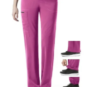 Pantalones de Trabajo de Algodón y Poliéster de Alta Calidad, Lisos, Tejidos, para Uso Hospitalario, Uniformes Médicos para Mujer, Talla Personalizada, Logotipo y Color - Product Image 1
