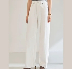 Pantalones vaqueros de punto de pierna ancha favorecedores para mujer, colección de pantalones vaqueros elegantes personalizados para otoño 2025 - Product Image 6