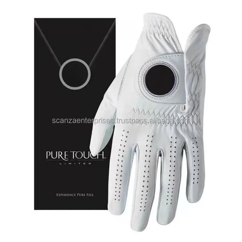 Golf handschuhe Cabretta Leder Großhandel Golf handschuhe Palm Soft Custom Logo OEM Farbe Merkmal Material Herkunft Geschlecht Größe