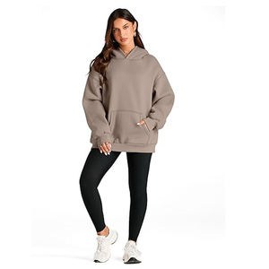 Sweat à capuche en molleton de coton mélangé pour femmes Streetwear pull 100% sweat à capuche en coton pour hommes et sweats personnalisés - Product Image 4