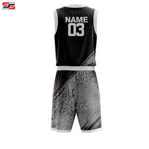 ชุดเครื่องแบบบาสเก็ตบอลของผู้ชายชุดบาสเก็ตบอลสไตล์ใหม่ออกแบบโลโก้ได้ตามต้องการ - Product Image 2