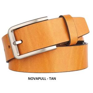 Ceinture pour homme en cuir de buffle avec boucle ardillon carrée en acier, écologique, imperméable, robuste, taille personnalisable, idéale pour les fêtes - Product Image 1
