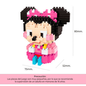 Minnie Mouse Micro Block <b>Building</b> Blocks Toy ABS Plastic Construction Set for Girls 5-7 Years Architecture-Themed <b>Model</b> - Product Image 2