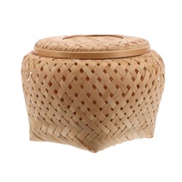 Stijlvolle Duurzame Bamboe Mand Met Traditionele Handgeweven Ambacht Perfect Voor Brood Fruit Groenten Snacks En Huishoudelijk Gebruik