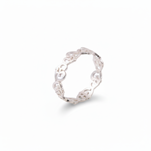 Anillo de Plata de Ley 925 con Símbolo OM para Mujer, Estilo Bohemio Clásico, para Bodas y Fiestas, Sin Níquel ni Plomo - Product Image 1