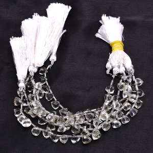 Amatista verde piedra preciosa 7mm-8mm facetado trillón Briolette cuenta amatista semipreciosa piedra preciosa suelta Briolette cuentas para joyería - Product Image 2