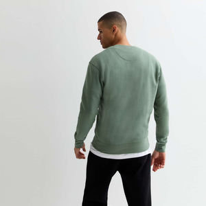 เสื้อมีฮู้ดฮิปฮอปบ็อกซี่ของผู้ชายผ้าคอตตอนผ้าเทอร์รี่100% ปักคุณภาพสูงสีตัดกันสำหรับฤดูหนาว - Product Image 4