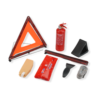Kit de sécurité routière Teamcar tout-en-un, 8 pièces, comprenant un trousse de premiers soins et une extincteur