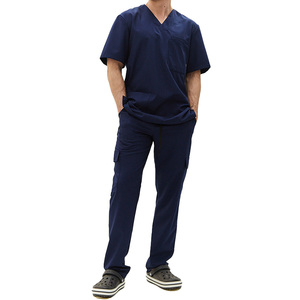 Uniforme Médico Unisex Antiarrugas Estiramiento de 4 Vías para Enfermería, Uniforme de Punto para Hospital, Pantalones Deportivos para Hospitales y Clínicas - Product Image 1