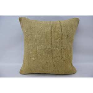 หมอนอิงผ้าขนแกะสีเบจ16x16นิ้วหมอนอิงแบบวินเทจไม่ลื่นเป็นมิตรกับสิ่งแวดล้อมถอดซักได้ - Product Image 1