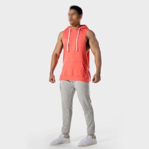 ¡Novedad de 2025! Sudadera con capucha de entrenamiento de gimnasio para hombre, camisetas sin mangas tejidas con capucha de talla grande, ropa de culturismo sin mangas - Product Image 3
