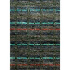 Alfombras de Yute y Cáñamo Azules Hechas a Mano, Modelo Skjt-12, para Uso Doméstico - Product Image 1