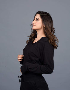 Conjunto de 2 piezas de moda informal de talla grande con logotipo personalizado, sudadera para correr, pantalones de chándal, chándal para mujer - Product Image 4