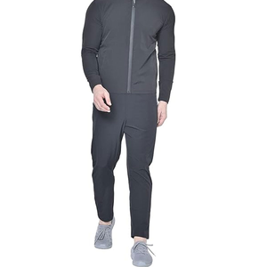 Premium Winter Men's Athletic Tracksuit Set Featuring Breathable Quick Dry Fabric Lightweight <b>Zip</b>-<b>Up</b> <b>Jacket</b> Hooded Collar - Product Image 1