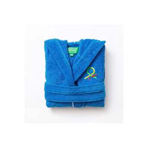 Be-0817-Bl Peignoir pour enfants 100% coton bleu 65x65 cm - BLEU - Product Image 3