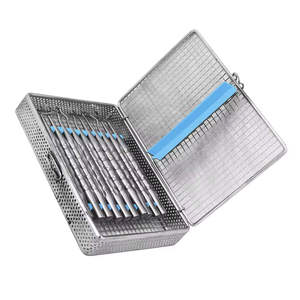 Ensemble de 7 éleveurs de racines luxatrices PDL pour implants dentaires, revêtement en titane bleu, manuel, certifié CE par SurgiRight Instrument - Product Image 2