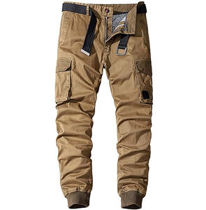 Pantalons de survêtement en molleton uni respirant de haute qualité en gros, personnalisables, pour hommes, multicolores, décontractés - Product Image 4