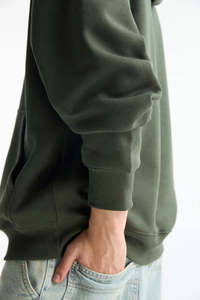 <b>Men's</b> <b>green</b> oversized <b>hoodie</b> relaxed fit soft fleece casual style perfect for everyday wear and comfort - Product Image 5